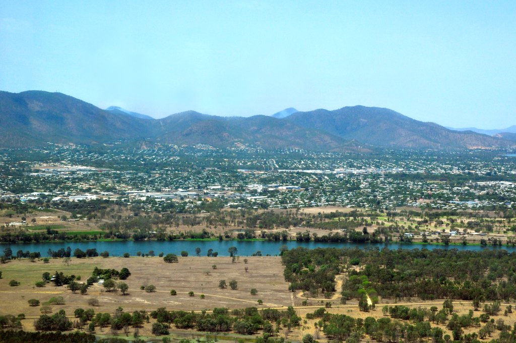 A view of Rockhampton from across the river