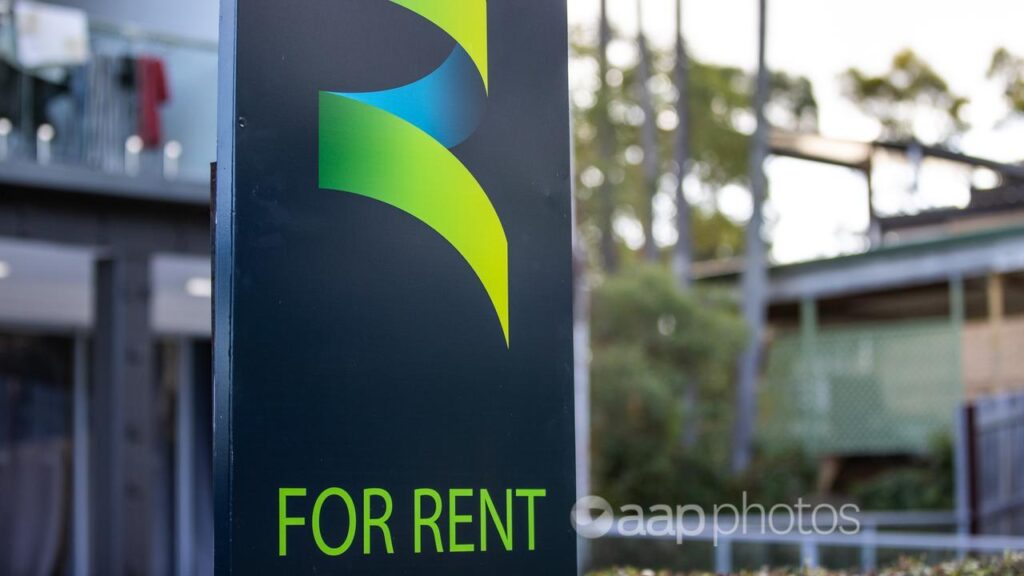 For rent sign - AAP photos