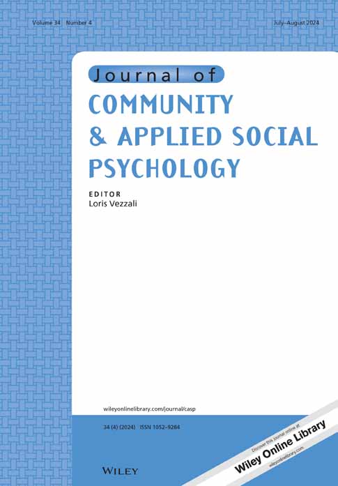 Journal of Community & Applied Social Psychology cover