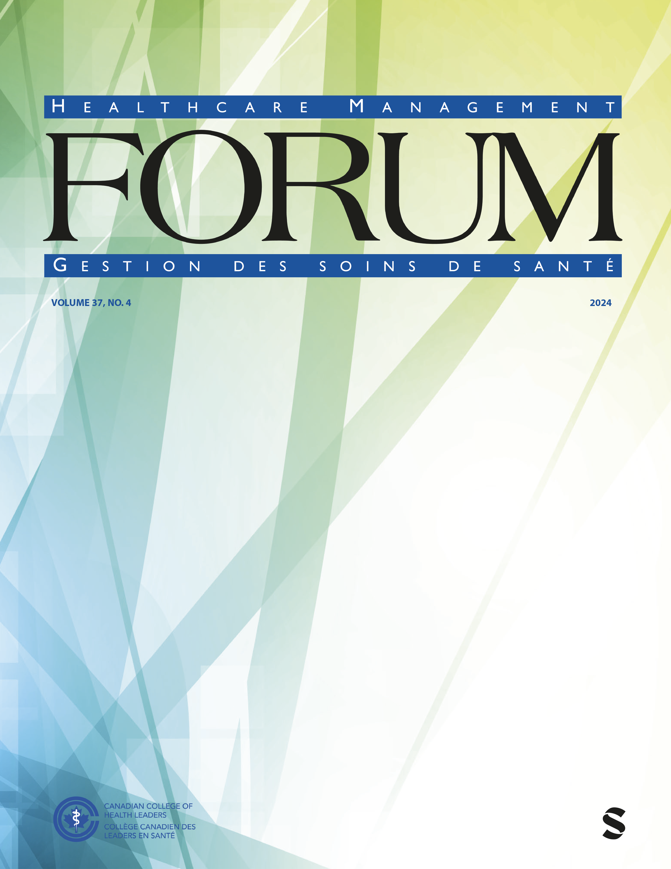 Healthcare Management Forum cover