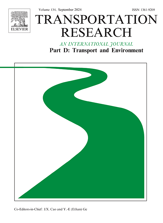 Transportation Research Part D cover