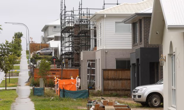 A Productivity Commission report says even with a ‘value-added’ measure that factors in improvements in quality and housing size, construction productivity has still declined by 12%. Photograph: Mike Bowers