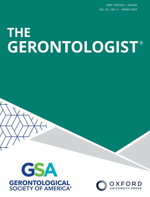 The Gerontologist cover