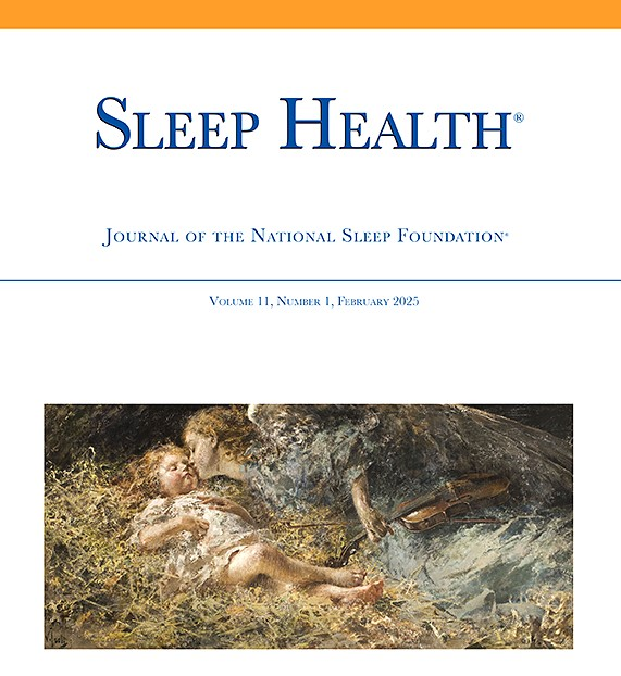 Sleep Health journal cover