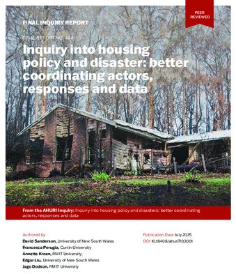 AHURI Final Report 444 cover