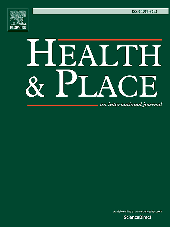 Health & Place journal cover