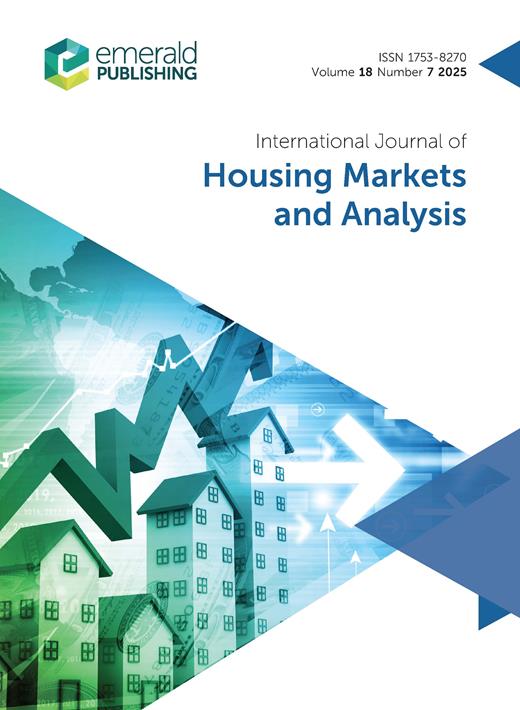 International Journal of Housing Markets and Analysis cover