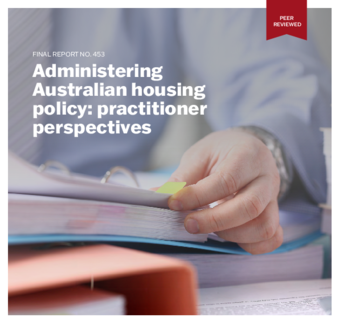 AHURI Final Report #453, cover