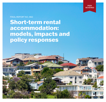 The cover of AHURI's Research report #460